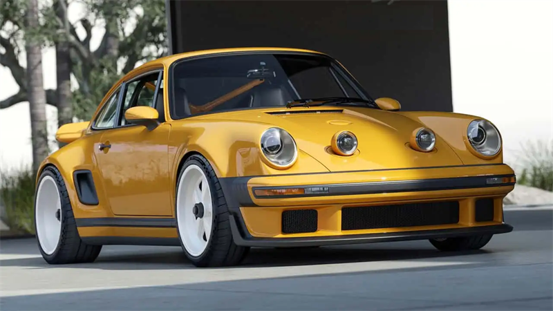 Forradalmasító elegancia: A Porsche 911 Carrera Coupe, amelyet énekes készített, fejlett LED -ekkel a kivetítő fényszórókban és az autók neon fényszóróiban